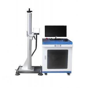 Flying Online Metal Fiber Laser Marking Machine with Conveyer Table